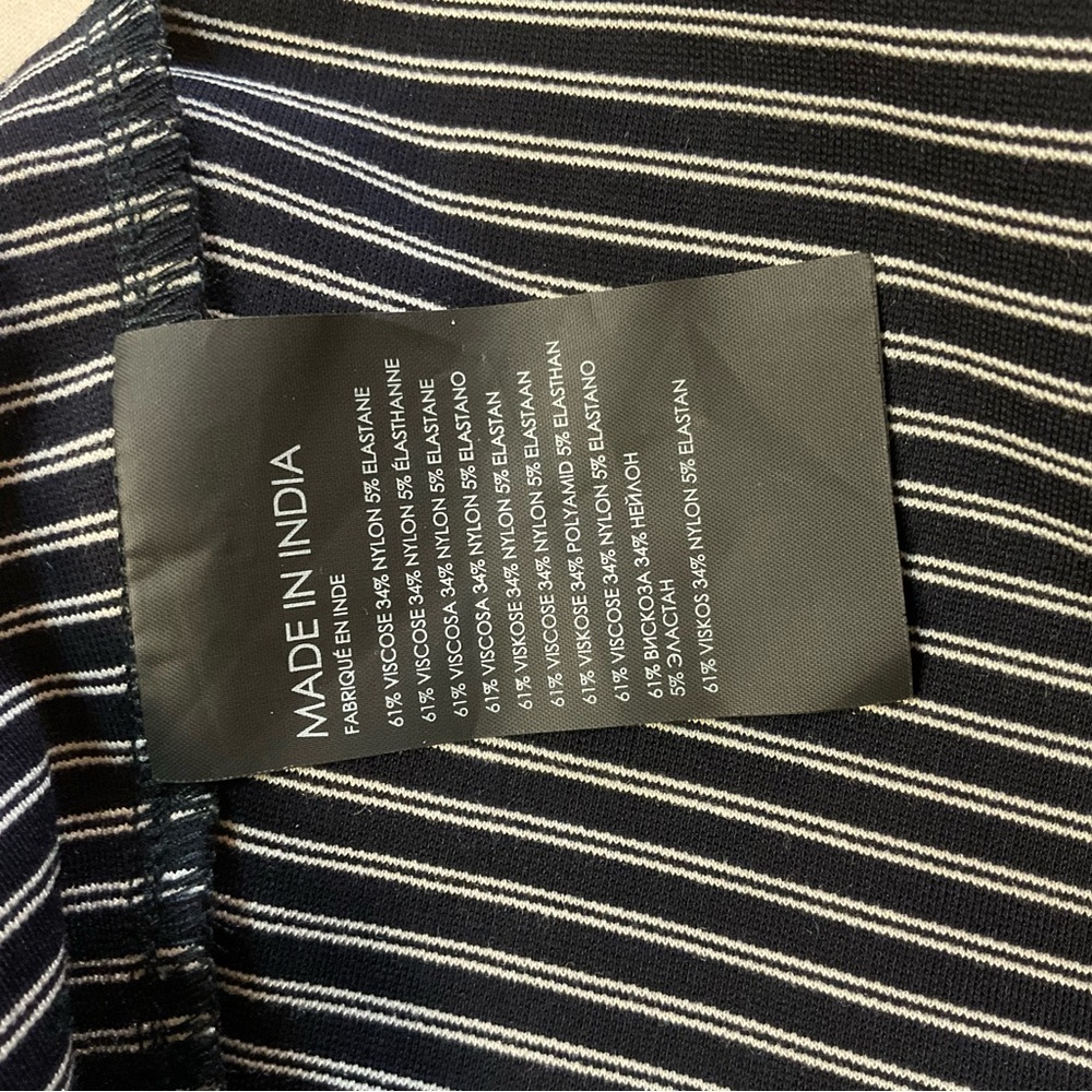 Club Monaco Striped Tie Waist Midi Dress Size S/P - Picture 5 of 11